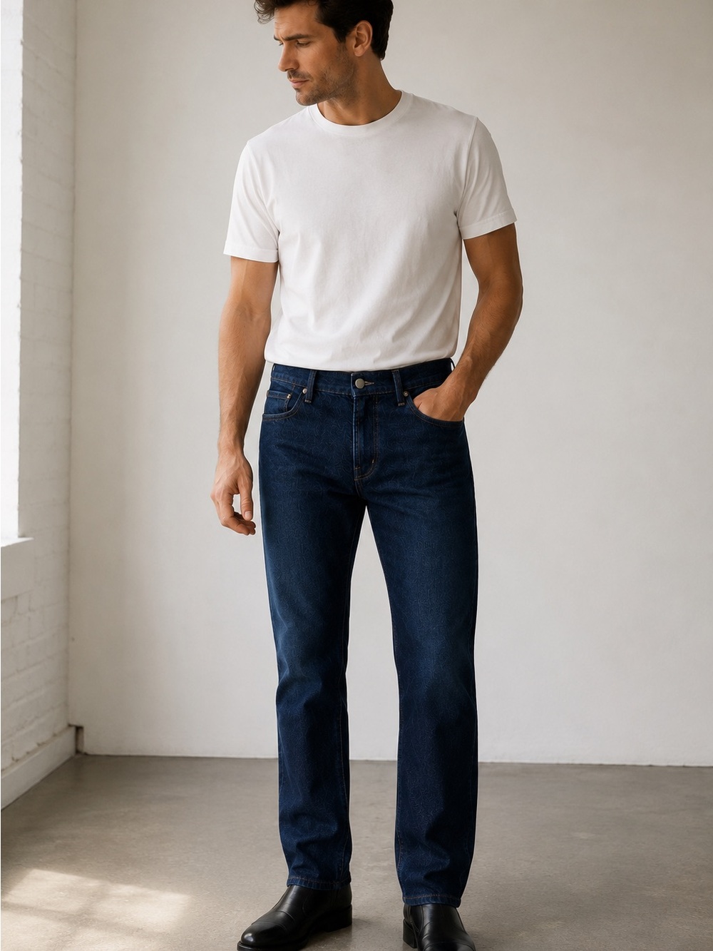 J Brand Kane "JEET" Straight Fit Dark Wash Jeans Men's Premium Denim Cotton